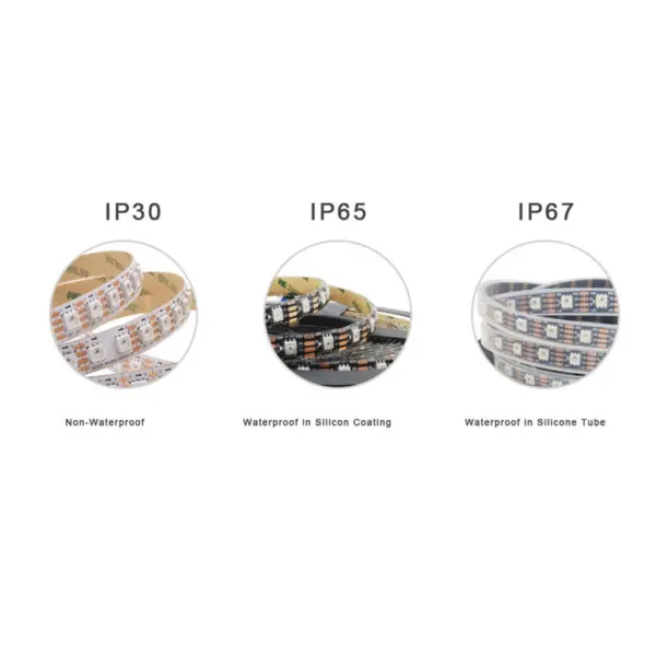 Xnbada Dc12V Ws2815 Rgb สายไฟ Led 30 / 60 / 100 / 144 Leds / M สําหรับตกแต่ง - Image 2