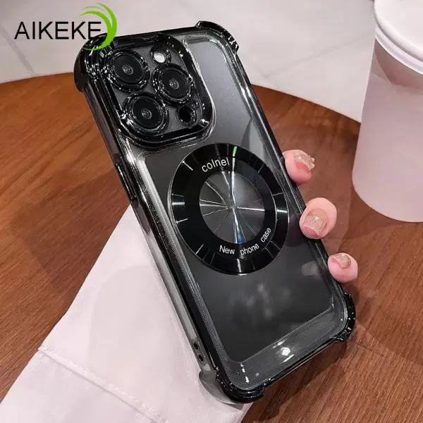 พร้อมถุงลมนิรภัยปลอกสําหรับ Xiaomi Poco C65 C55 C40 M6 M4 M3 X6 F5 Pro 4G 5G Poco M2 X5 F4 F3 เคสโทรศัพท์แม่เหล็กกันกระแทกโปร่งใสชุบนุ่มปกหลัง - Image 7