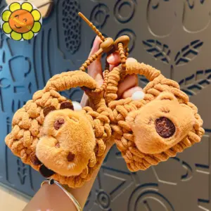 Yescont การ์ตูน Capybara มินิกระเป๋าเหรียญแฟชั่นหูฟังกระเป๋าจี้พวงกุญแจ Creative น่ารักตุ๊กตา Plush กระเป๋าเก็บของขวัญ TH