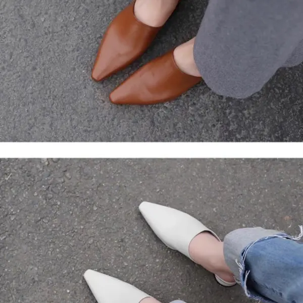 Shoes i Amm CY6000 กึ่งบูท ส้นกระบอก 2 นิ้ว เท้าปกติ เพิ่ม 1 อวบกว้าง เพิ่ม 2 ไซส์ - Image 6